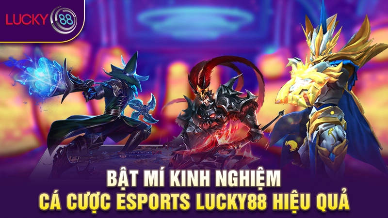 Bật mí kinh nghiệm cá cược Esports Lucky88 hiệu quả